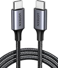 UGREEN 60W USB C to USB-C Charger Cable, Nylon Braided, 1M