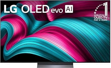 65-Inch Class OLED evo AI 4K C5 Series Smart TV w/Dolby Atmos, Dolby Vision, HDR10, AI Super Upscaling 4K, Filmmaker Mode, Wow Orchestra, Alexa Built-in (OLED65C5PUA, 2025)