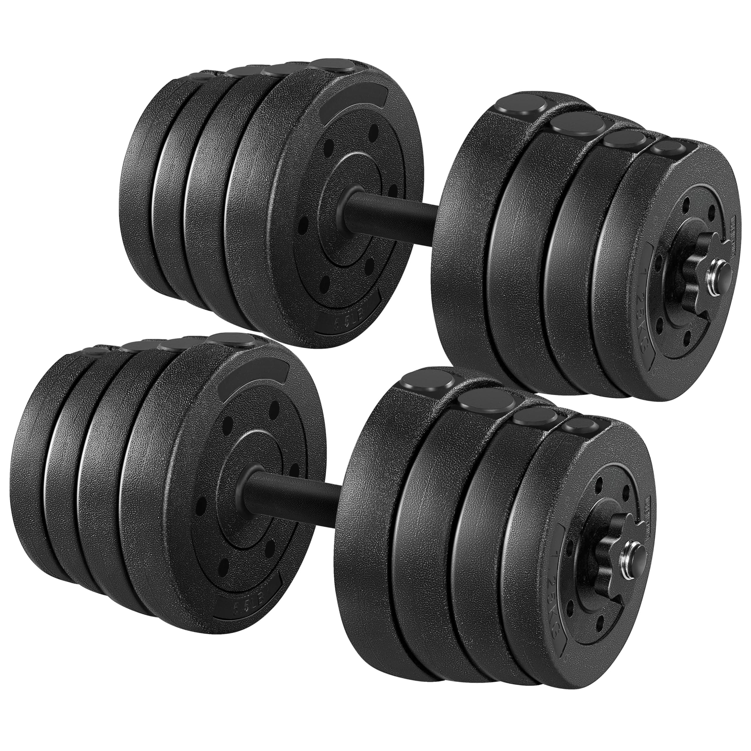 Yaheetech 30KG/25KG/20KG/15KG Adjustable Dumbbells Weight Set for Men/Women